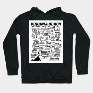 Virginia Beach Map Hoodie